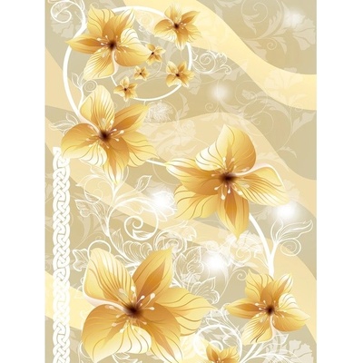 Preinterier Fototapeta panel - PL0150 - Žlté kvety vlies - 206cm x 275cm
