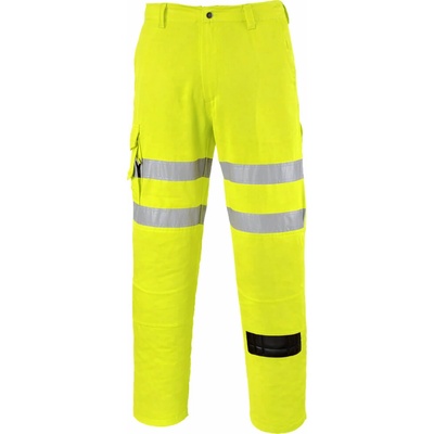 Portwest hi-vis essential es1 es046 / Мъжки светлоотразителни работни панталони, къси - hv жълти uk 32/eu 48 (es046yes32)