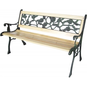 InGarden Záhradná lavička s kovaným designom 122 x 56 x 74 cm MEB2769