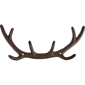 Esschert Design Кафява метална стенна закачалка Antlers - Esschert Design (ZEE-DB76)