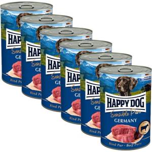 Happy Dog Rind Pur Германия - 6 x 400 г / говеждо