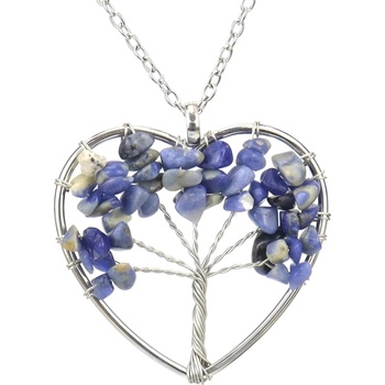 HARAHU Колие Tree Heart - Синя KP28414 (28414)