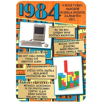 Blahopřaní 1984 - slovensky, variant A