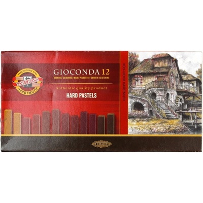 Gioconda Tvrdé pastely hnědé odstíny 12 ks