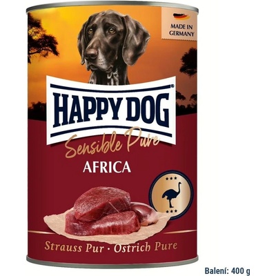 Happy Dog Strauß Pur Africa pštrosí 400 g