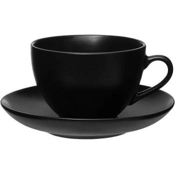 Maku (Финландия) Чаша с чинийка maku керамични - 225 мл - цвят черен (tb maku 309795)