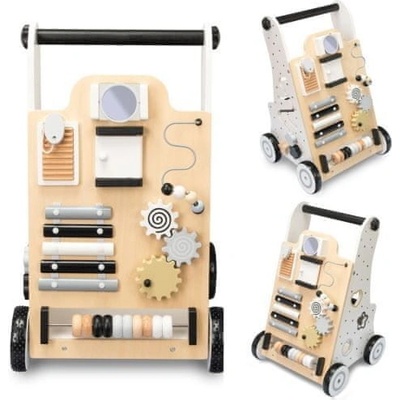 Lebula Dřevěná chodítko multifunkční černobílá