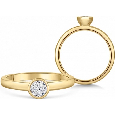 Sofia Diamonds zlatý zásnubný prsteň s diamantom BDRB00079YG