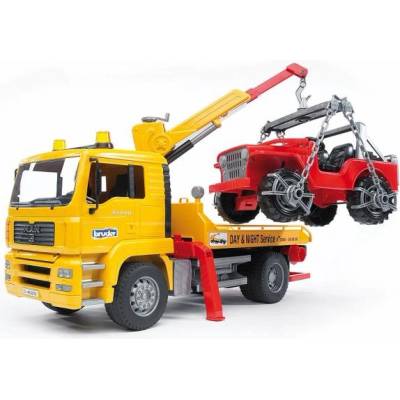 BRUDER 02750 MAN TGA пътна помощ с Jeep (02750)