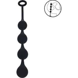 Levelz Waterdrop Silicone Anal Balls M 30mm Black