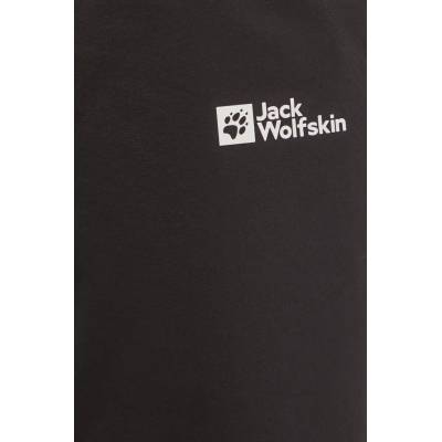 Jack Wolfskin Къс панталон за спортове на открито Jack Wolfskin Pico Trail в черно с изчистен дизайн с висока талия A63909 (A63909)