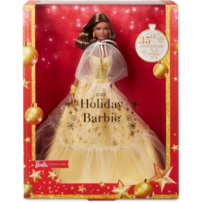 Barbie VÁNOČNÍ BRUNETKA – Zboží Dáma