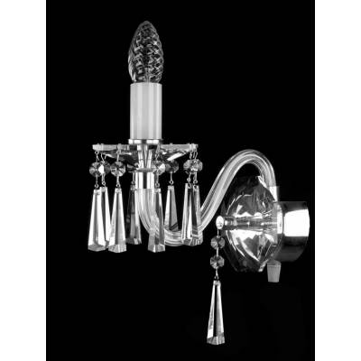 Nástěnná lampa N153CLN, Varianta Stříbrná
