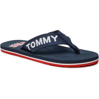 Tommy Jeans Джапанки Tommy Jeans Flip Flop Logo Tape EM0EM01147 Twillight Navy C87 (Flip Flop Logo Tape EM0EM01147)