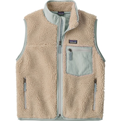 Patagonia Детски поларен елек Patagonia Kid's Retro-X Vest Fleece vest - Natural / Virtually Blue (703-6212-0512)