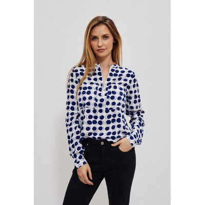 Moodo Polka Dot čierna modrá biela šedá