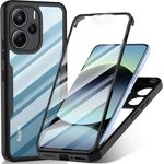 Techsuit Калъф за телефон Xiaomi Redmi Note 14 4G - Techsuit ColorVerse 360 Series + протектор за екран - черен