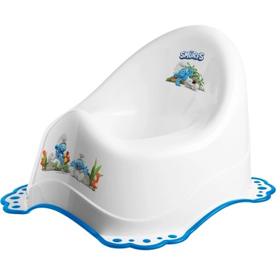 MALTEX The Smurfs s protiskluzem bílý/modrý