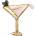PartyDeco Фолиев балон - Чаша Мартини, 126 х 93 см