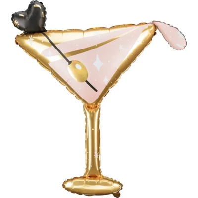 PartyDeco Фолиев балон - Чаша Мартини, 126 х 93 см