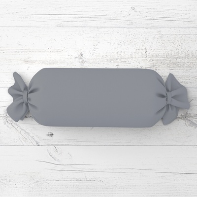 Biante Vankúš valec bonbon Rongo RG-068 Sivý 15x40