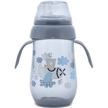 MyFRIEND Бебешко неразливащо шише с широко гърло Lorelli - My Friend, 250 ml, Сиво (10200090004)