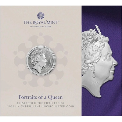The Royal Mint Limited Pamětní mince Pátý portrét královny Alžběty II. UK 2026 28,28 g – Zbozi.Blesk.cz