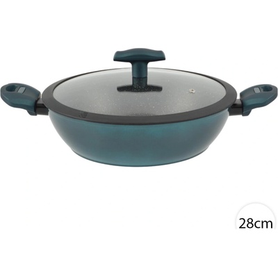 Perfect Home Granitová hluboká pánev na indukci s poklicí 28cm Sea Line, 15555