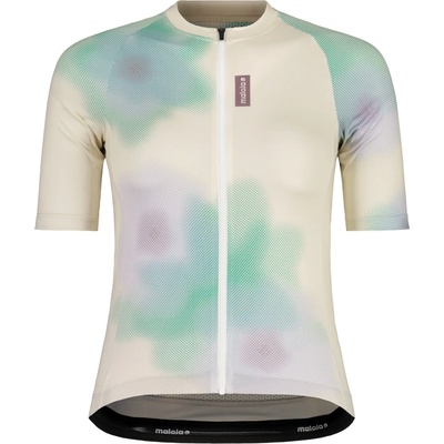 Maloja Дамска фланелка с къс ръкав за колоездене Maloja Women's SchneckM. Cycling jersey - Shaded White Bloom - размер XS (156-3049-0511)