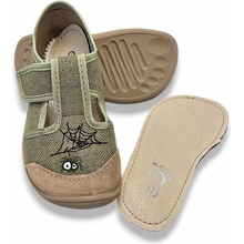 barefoot detské papuče hnedé