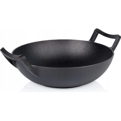 Litinová pánev Wok 32 cm VILDE Cast Line do trouby, indukce
