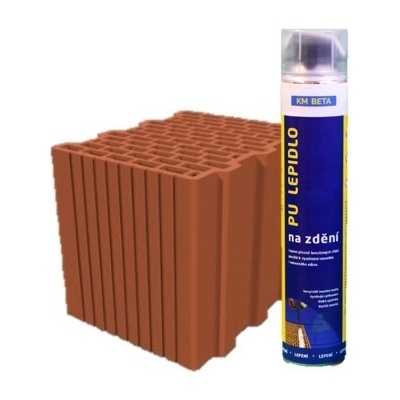 Cihla pálená keramická broušená Profiblok 300 Brus 247 × 300 × 249 mm KM BETA s pěnou 1 paleta 1 paleta