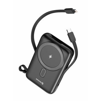 SWISSTEN Power Bank 10000 mAh MagSafe 20W Черно (22013933)
