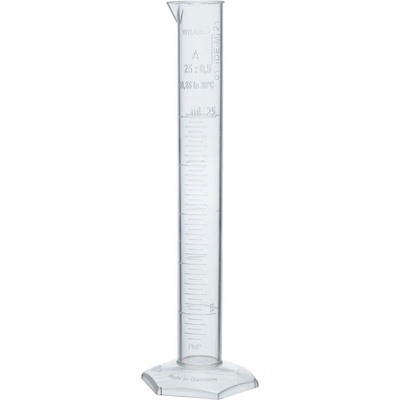 Měřicí válec z PMP, třída A, s vyraženou stupnicí – 100 ml, DIN 12681, ISO 6706