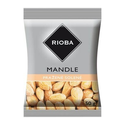 RIOBA Mandle pražené solené 12 x 50 g