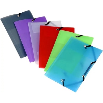 VIQUEL Гумена папка, 20 мм, PP, A6, VIQUEL "Propyglass Mini", смесени цветове 017083-08 (017083-08)