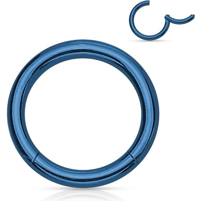 Šperky4U piercing segment kruh modrý K01039B-1210