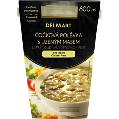 Delmart Čočková polévka s uzeným masem 600 g