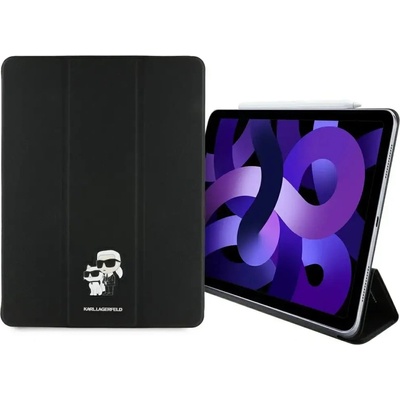 KARL LAGERFELD Saffiano Magnetic Karl & Choupette iPad Air 13"" 2024 калъф с корица - черен (3666339388058)