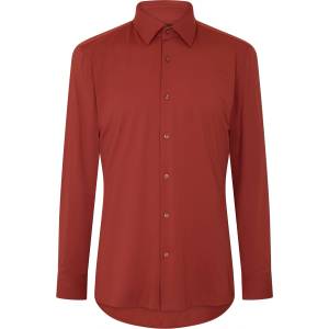 HUGO BOSS Риза с дълъг ръкав Boss Men's P Hank Kent Long Sleeve Oxford Shirt - Open Brown