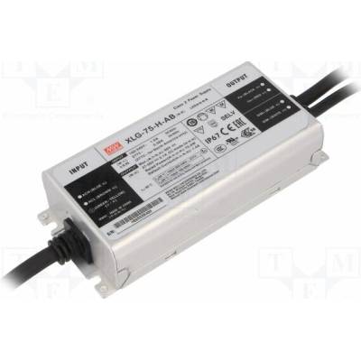 MEAN WELL XLG-75-H-AB Napájecí zdroj: spínaný; LED; 75W; 27÷56VDC; 0,65÷2,1A; 100÷305VAC