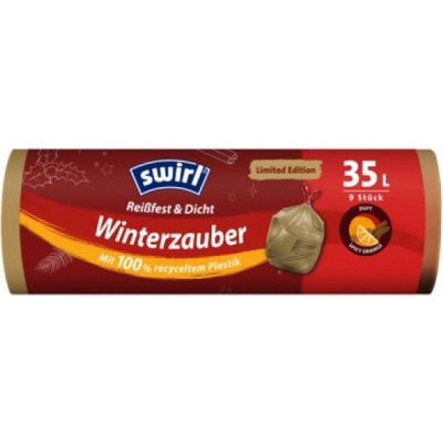 Melitta Swirl zatahovací pytle na odpad Zimní Kouzlo 35 l 38 µm 9 ks