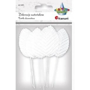 TITANUM Fabric sheet on wire 10pcs white
