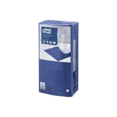 Advanced servítky kokteilové 1/4 sklad 2V 23,8x24cm Tork tmavomodrá