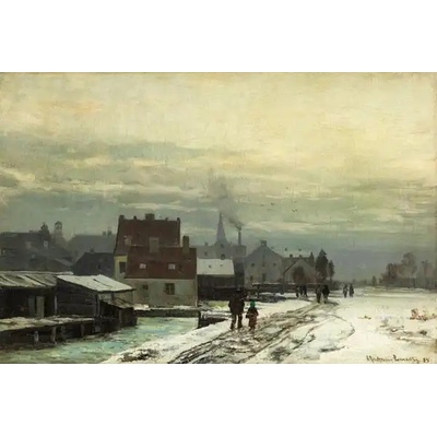 Obrazy - Andersen-Lundby, Anders: Zimní krajina - reprodukce obrazu