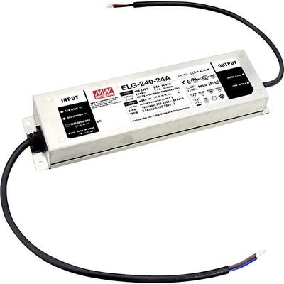 MEAN WELL ELG-240-24DA-3Y napájecí zdroj pro LED, LED driver konstantní napětí, konstantní proud 240 W 10 A 12 - 24 V/DC