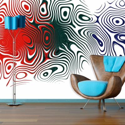 Tapeta SABLIO Dvoubarevná abstrakce, rozměry 336x220 cm