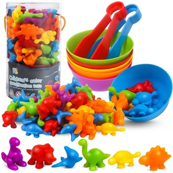 Woopie toys Triedenie farieb Dinosaury