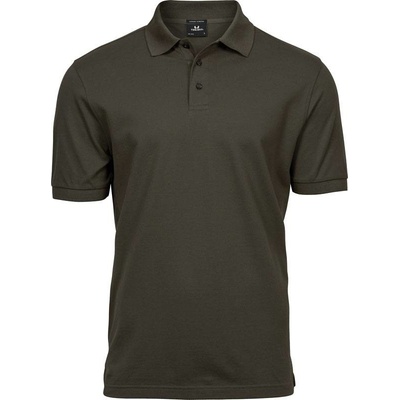 Tee Jays 1405 pánske luxusné elastické polo tričko zelené olive dark