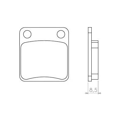 Brenta FT4083 zadní sintrované brzdové destičky na motorku HUSQVARNA 125 všechny modely 1992 rok 1992